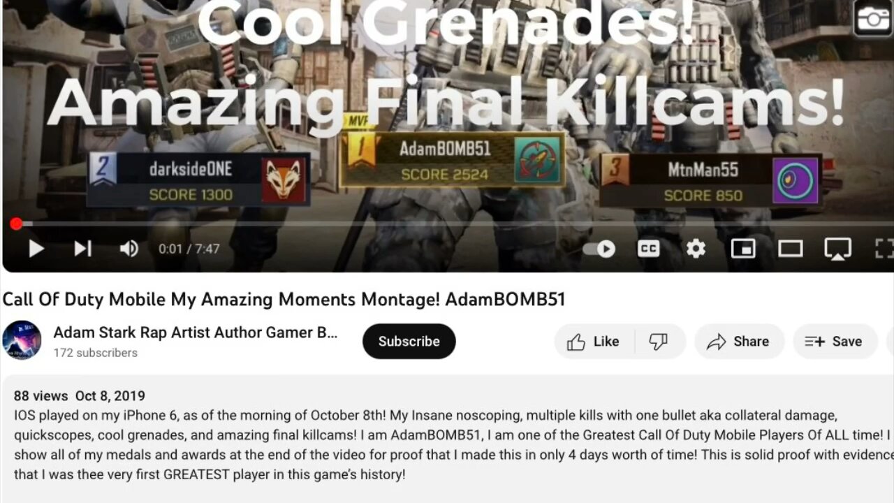 Adam Stark Was The FIRST Greatest Call Of Duty Mobile Player