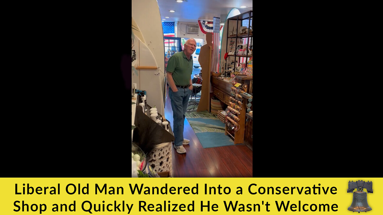 Liberal Old Man Wandered Into a Conservative Shop and Quickly Realized He Wasn't Welcome