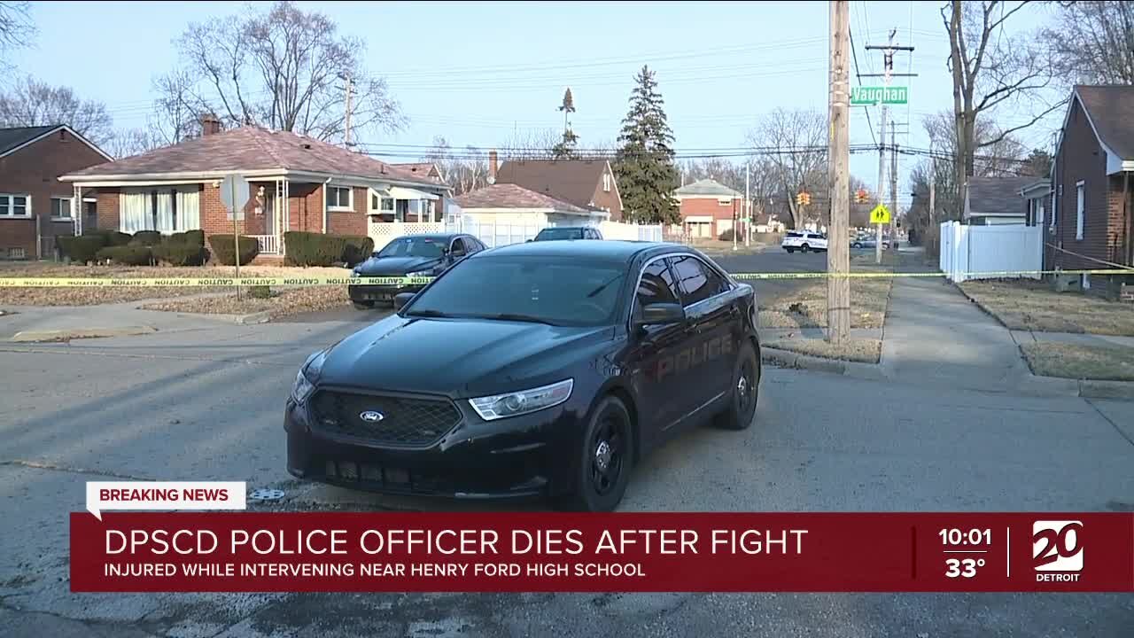 Detroit schools officer dies after intervening in fight near Henry Ford High School