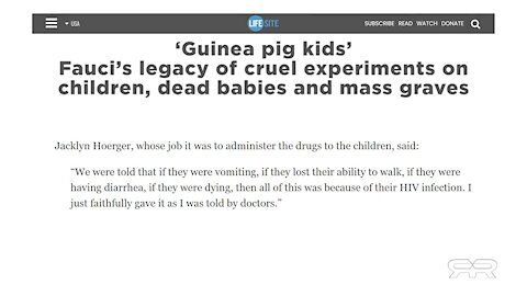 Fauci's Dead Babies and Mass Graves From the Past
