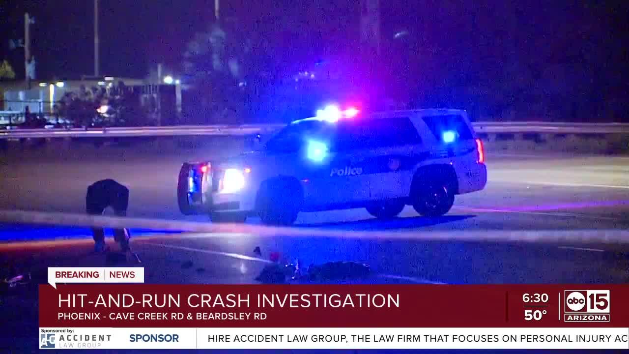 Bicyclist hurt in hit-and-run crash near Cave Creek and Beardsley roads