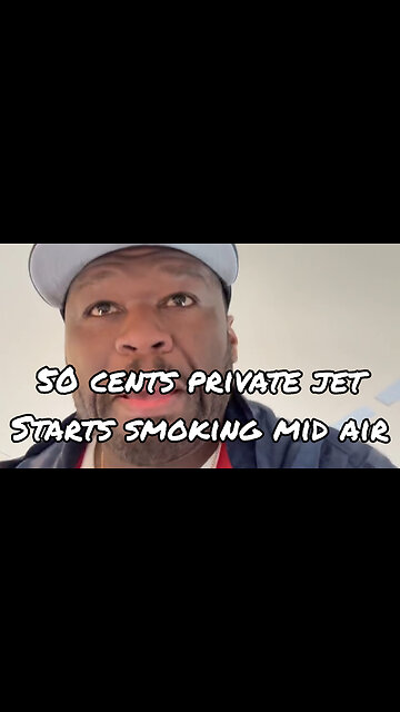 50 Cent's private jet starts blowing smoke mid flight