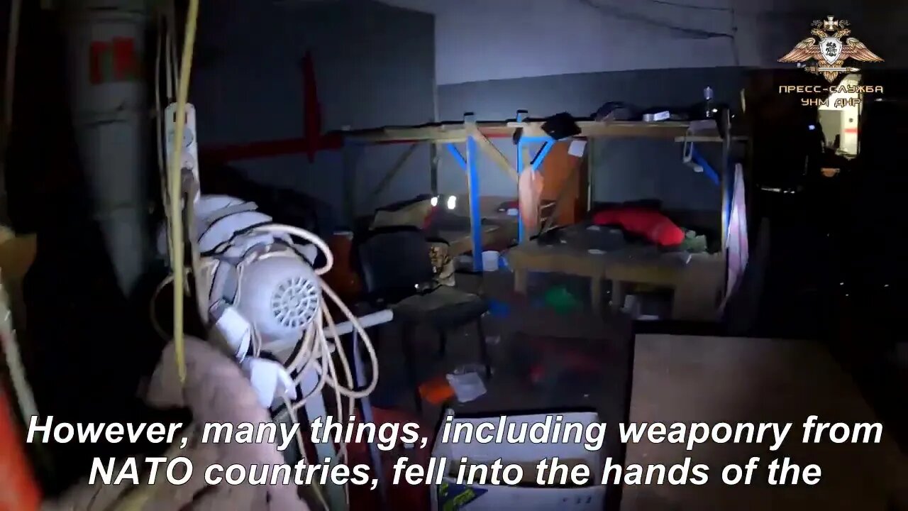 In The Bunkers Near Azovstal, A Lot Of Uniforms & NATO Weapons Abandoned By Ukrainian Nationalists