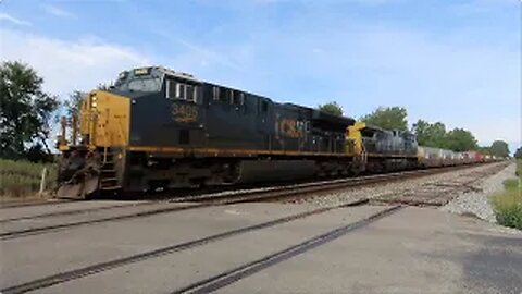 CSX I138 Intermodal Train Part 2 from Sterling, Ohio August 13, 2022