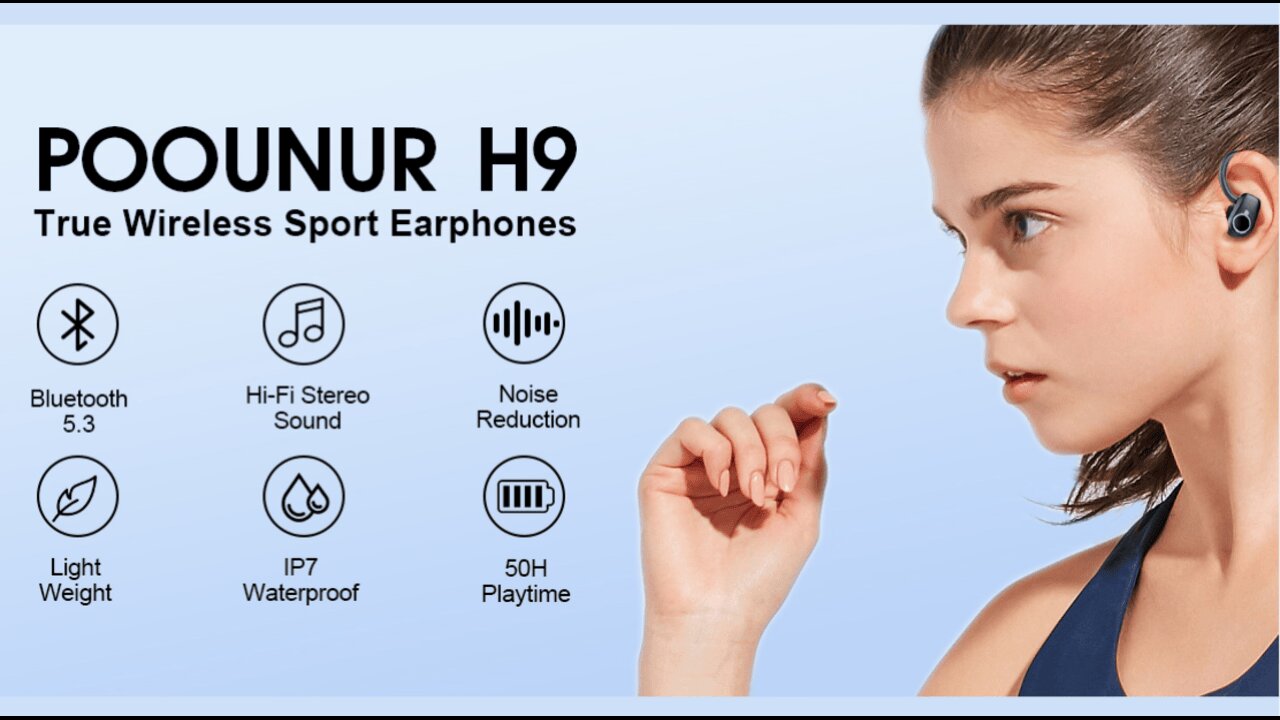 Wireless Earbuds, Sport Headphones Bluetooth 5.3