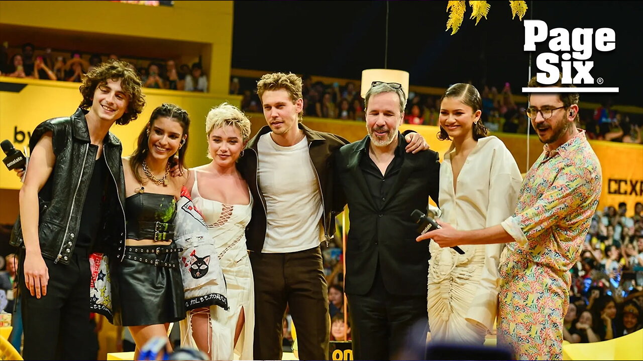 Florence Pugh hit in face with flying object at 'Dune 2' panel alongside co-stars Zendaya, Timothée Chalamet