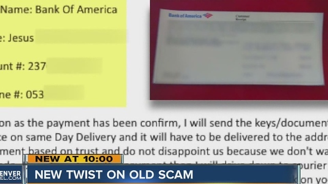 Scammer uses odd twist in old Craiglist scam