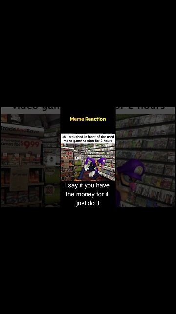 Used video games - Meme Reaction 41 #shorts #gamingmemes