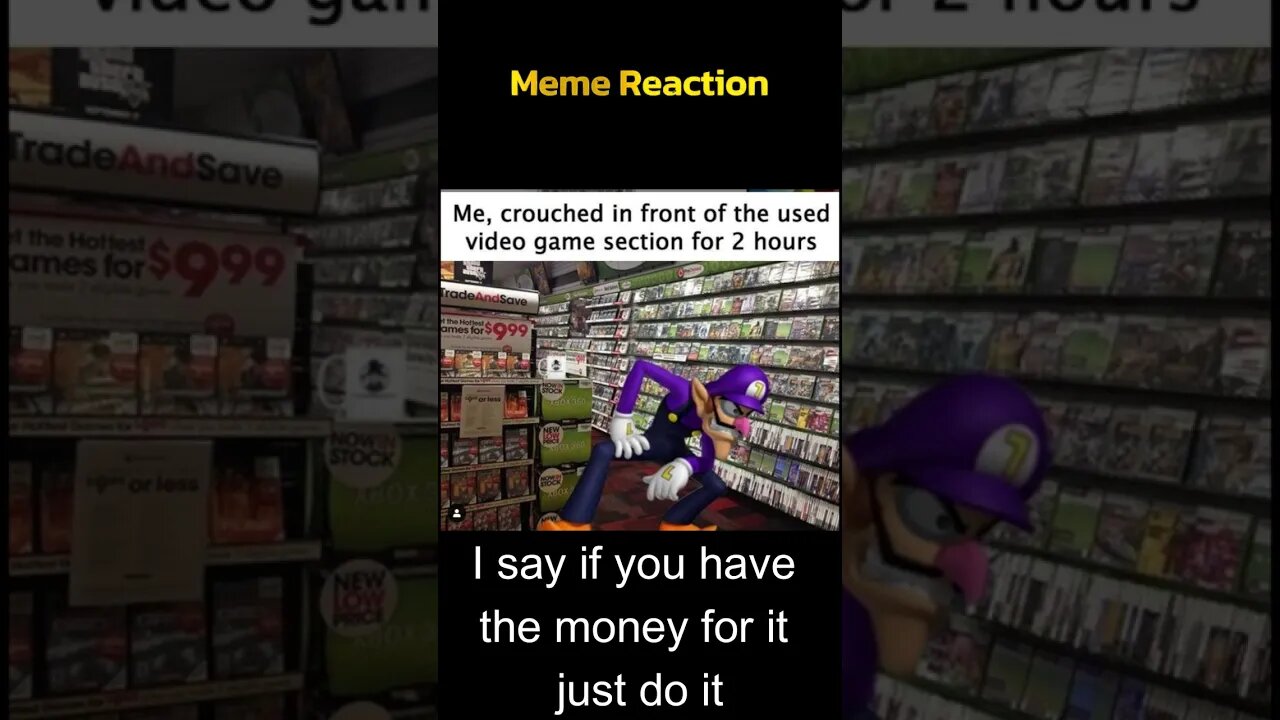 Used video games - Meme Reaction 41 #shorts #gamingmemes