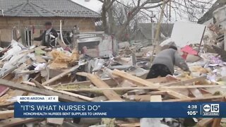 HonorHealth nurses send supplies to Ukraine