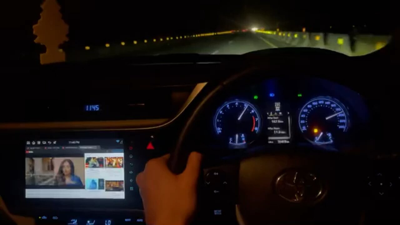 Night Driving high Speed