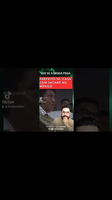 Prefeito resolveu casar com jacaré kkk