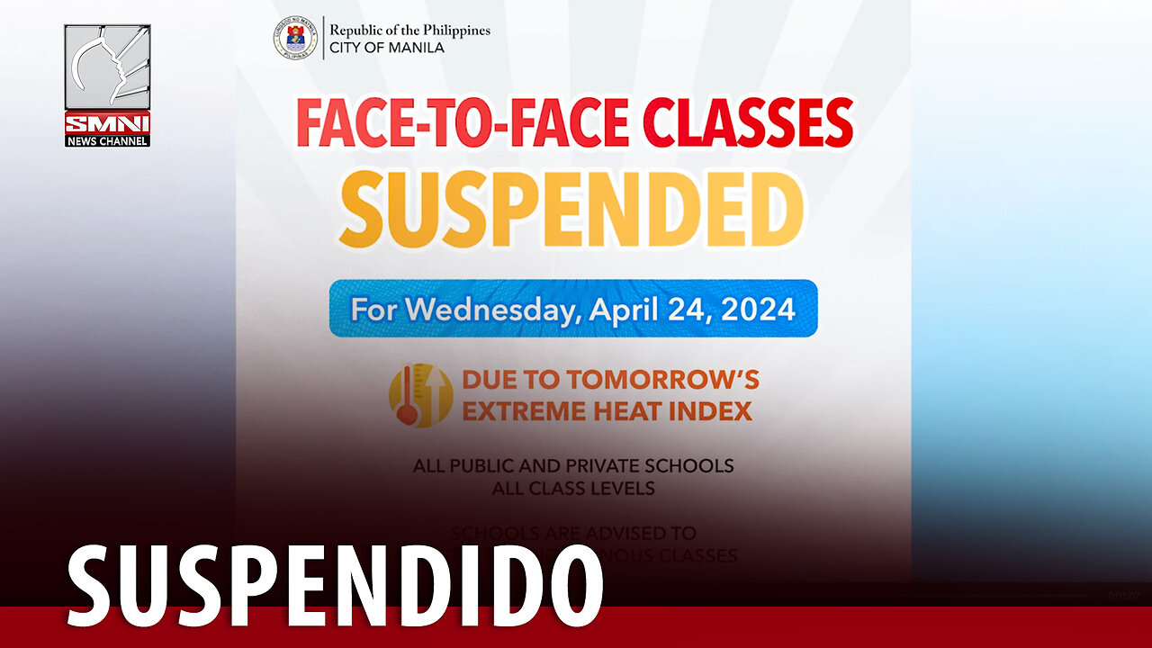 Face-to-face classes sa Maynila, suspendido dahil sa matinding init ng panahon