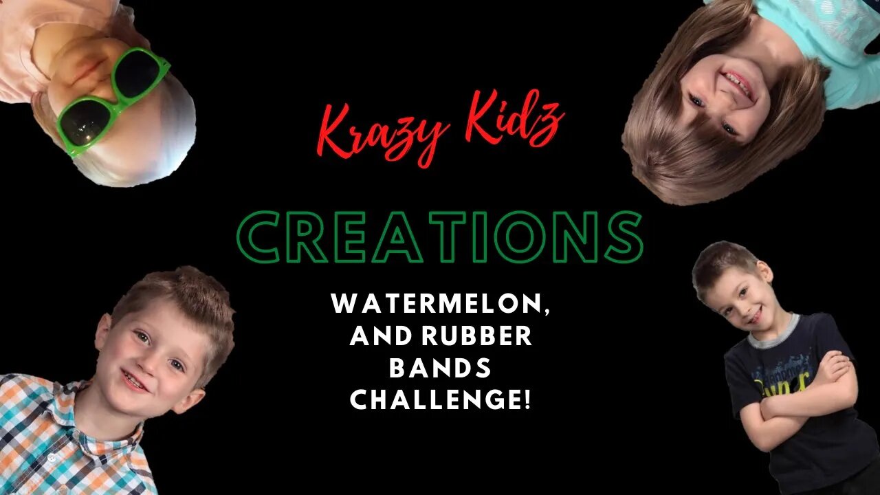 Watermelon and Rubber Bands - Krazy Kids Creations Challenge