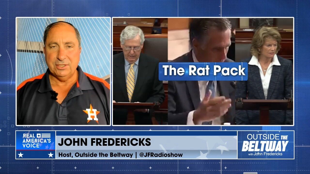 John Fredericks on "The Rat Pack" Senators Mitch McConnell, Mitt Romney, and Lisa Murkowski