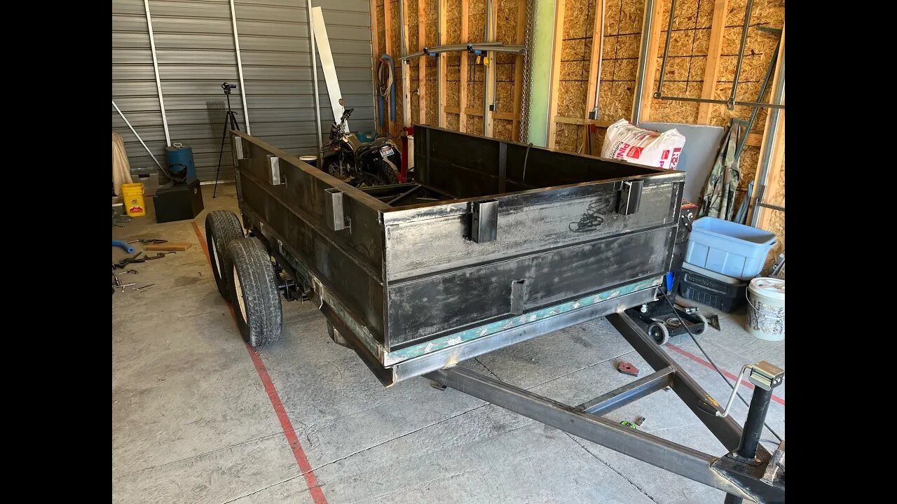 DIY dump trailer work so far