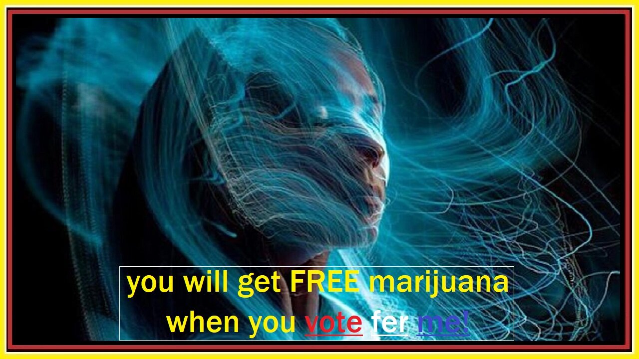 you will get FREE marijuana when you vote fer me