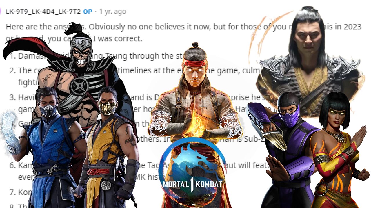Mortal Kombat 1 Leak From 2 Years Ago Was Right About Everything & Full Leaked Roster & Damashi?