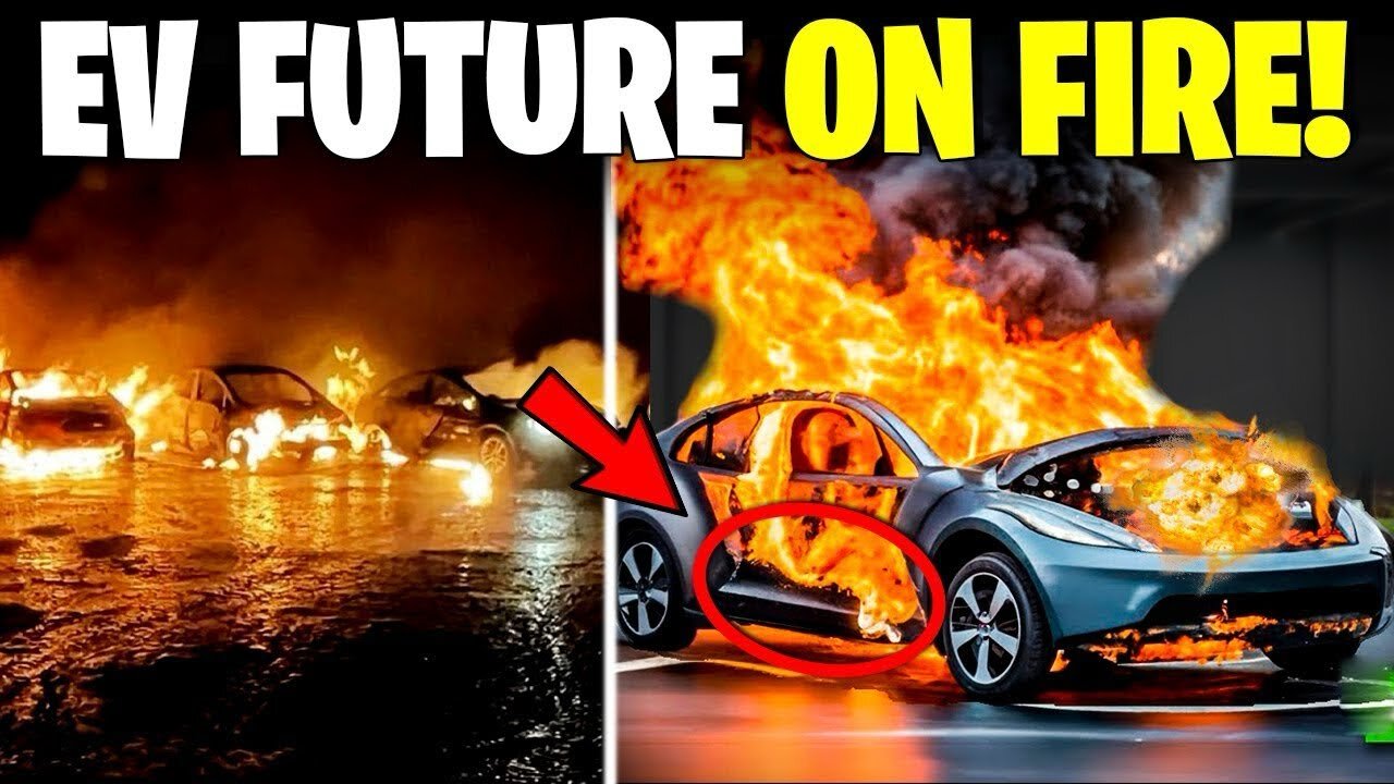 NEW WARNING AS ELECTRIC VEHICLES BURST INTO FLAMES....