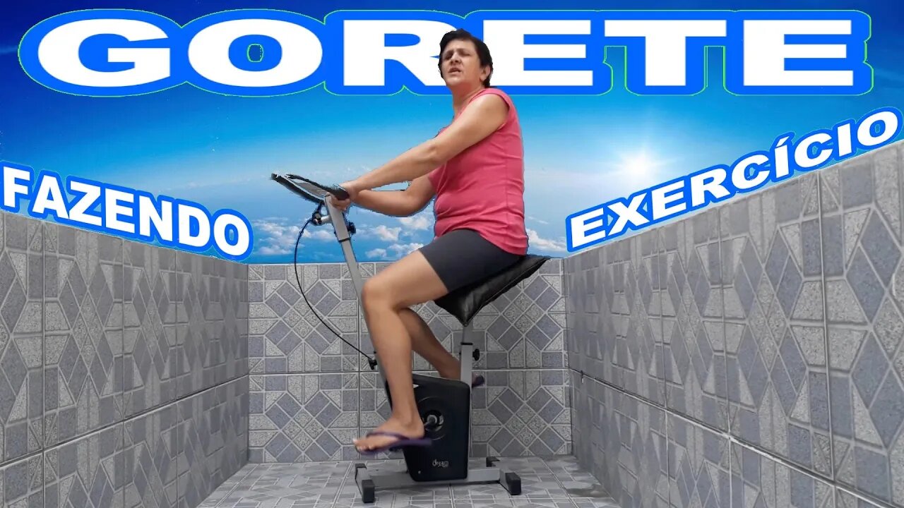 GORETE CORTEZ PEDALA NA ERGOMETRICA PARA PASSAR PELA QUARENTENA