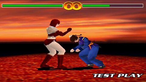 Fighter Maker PS1 Part 2 Testing the edit character move