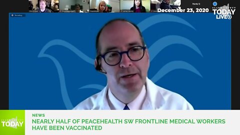 Nearly half of PeaceHealth SW frontline medical workers have been vaccinated