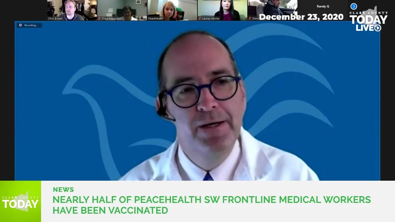 Nearly half of PeaceHealth SW frontline medical workers have been vaccinated