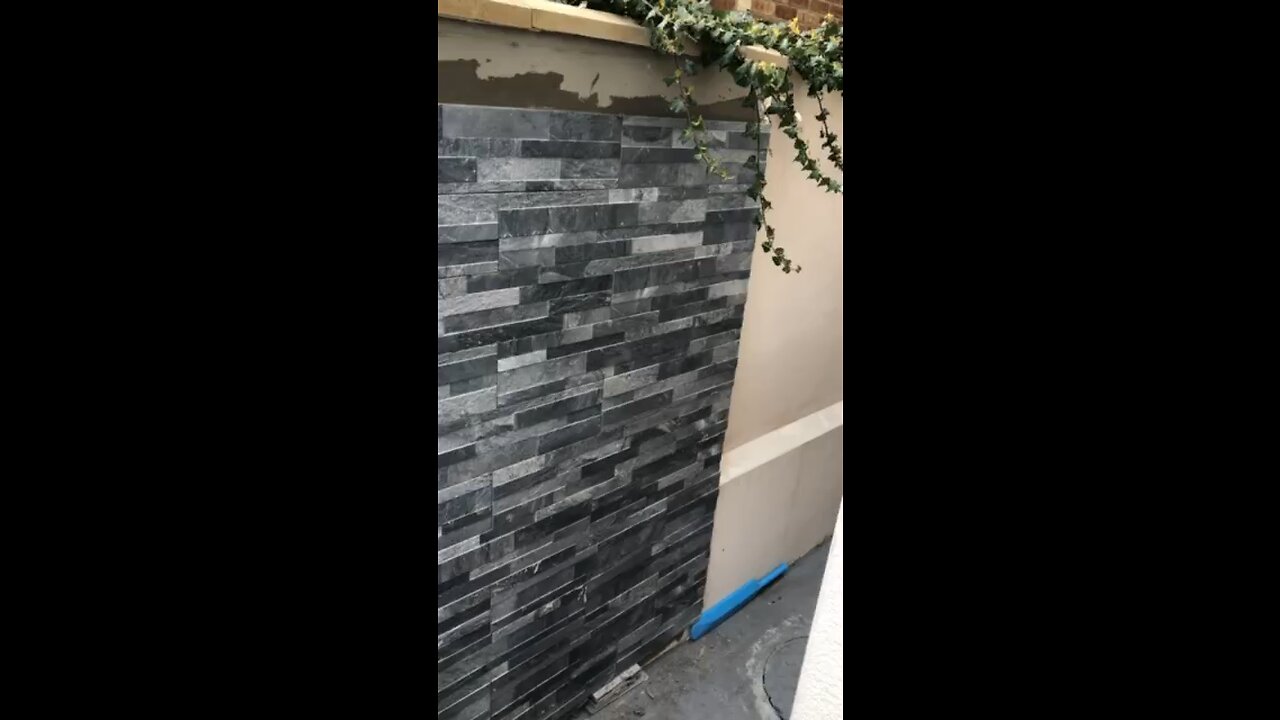 Wall tiles in n garden