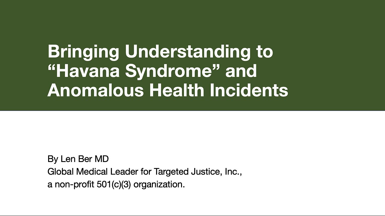 Bringing Understanding to “Havana Syndrome” and Anomalous Health Incidents