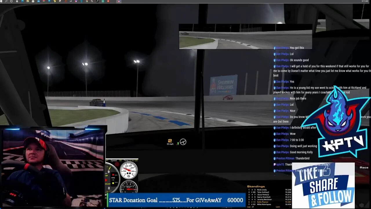 Eps. 1-11-21-2 New Week, New Tracks, iRacing to The Front or Back Again! Share, Follow, Like & Chat