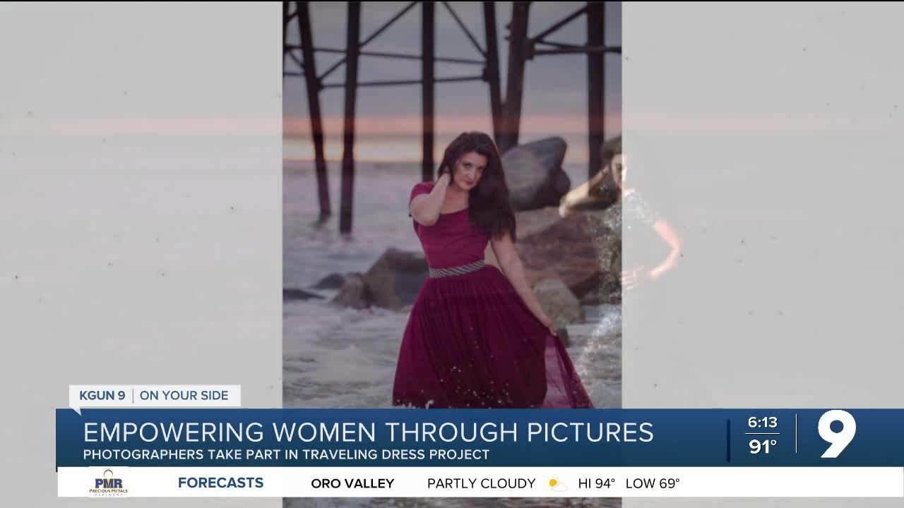 Local photographers use same dress to empower women
