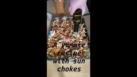 A yummie recipe with sun chokes (quantities in the subtitles) #shorts