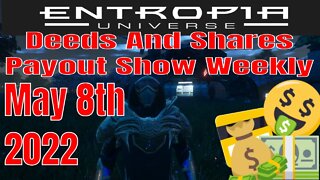 Deed And Shares Payout Show Weekly for Entropia Universe May 8th 2022