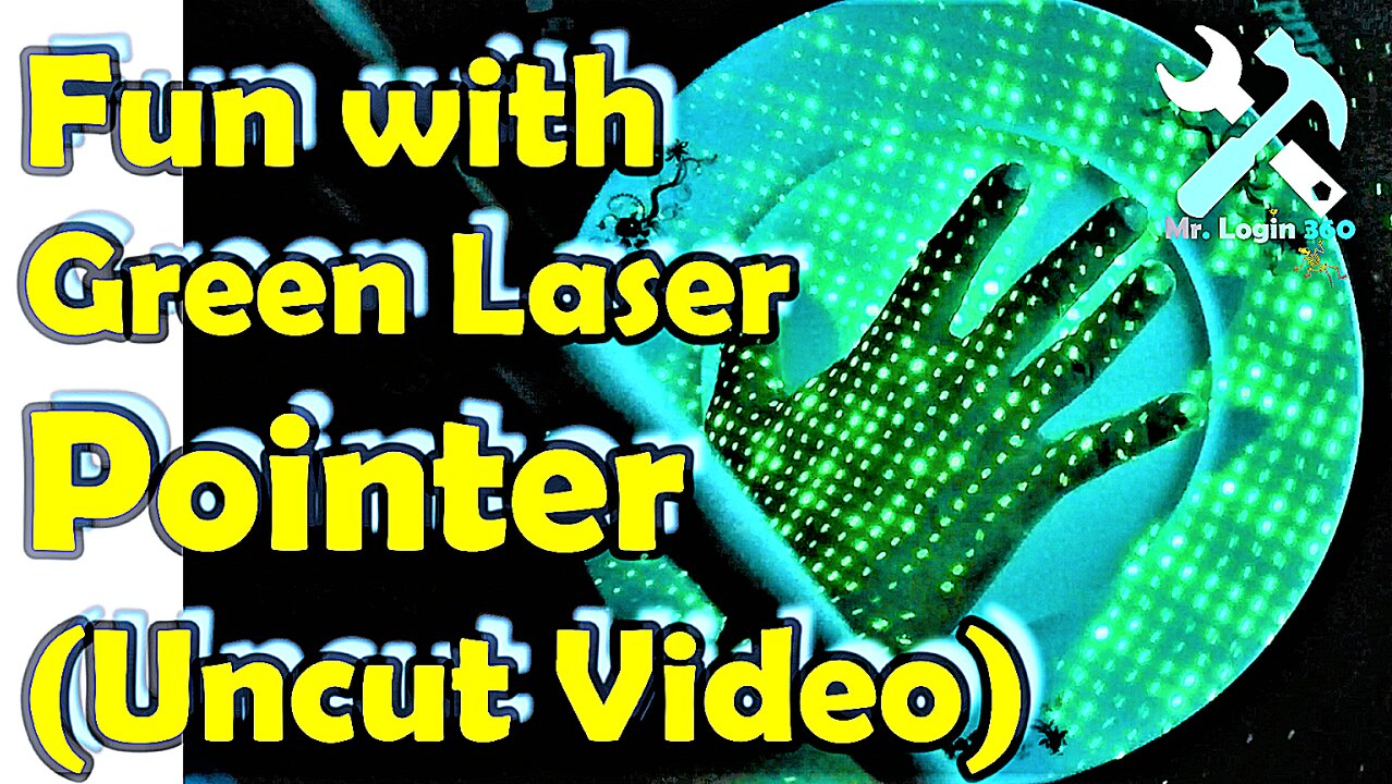 Creating Mesmerizing Patterns and Light Shows: Green Laser Pointer Fun (Uncut Video)