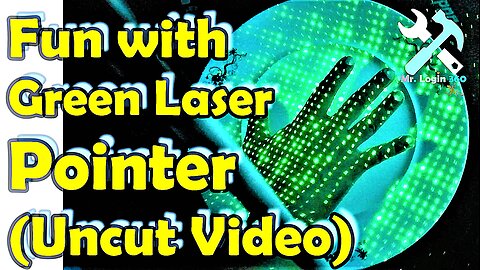 Creating Mesmerizing Patterns and Light Shows: Green Laser Pointer Fun (Uncut Video)