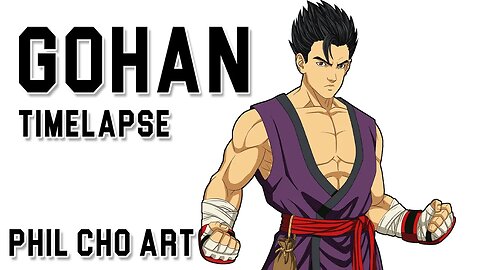 Gohan Digital Drawing TIMELAPSE