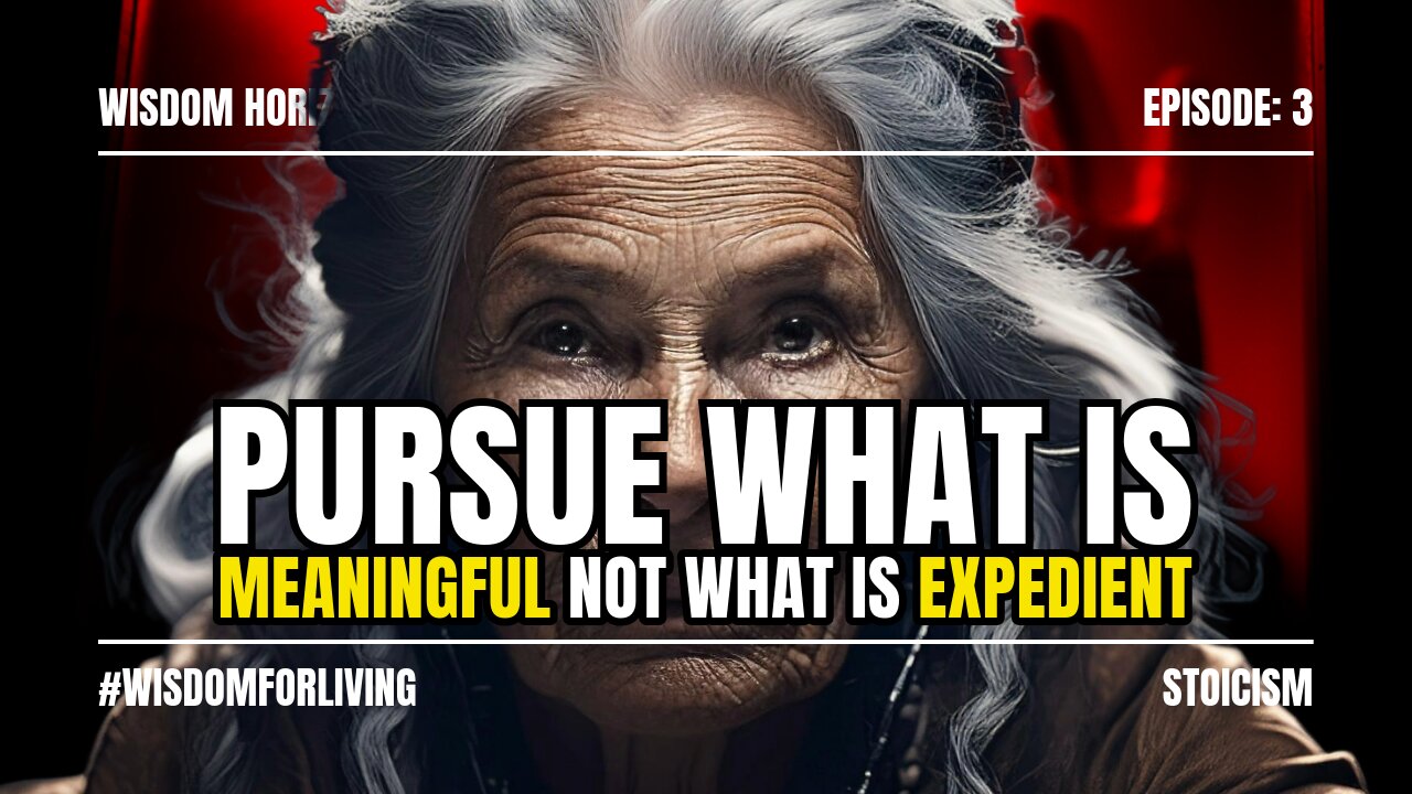 Why You Should Pursue Meaningful Things, Not Expedient Things