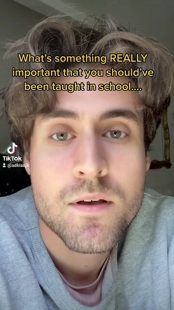 Something that should be taught in school