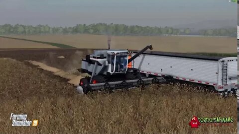 farming simulator 19 wheat harvest with Gleaner L2 and R65