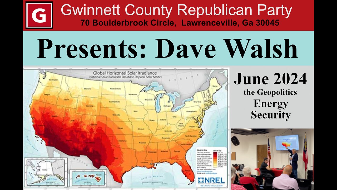 DAVE WALSH PRESENTS AT GWINNETT REPUBLICANS