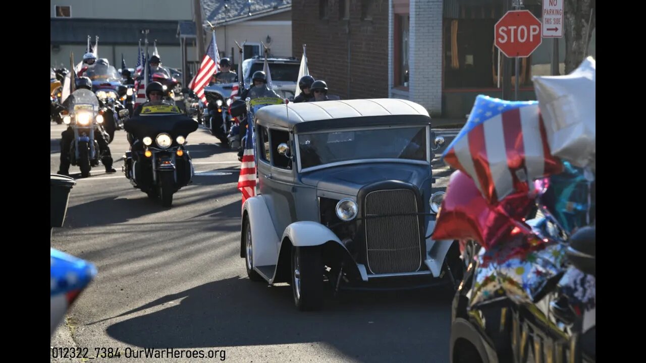 Ride Along with Q #311 - Happy 99th Birthday 2nd LT Ken Shold - A Drive by -Photos & Video by Q Madp