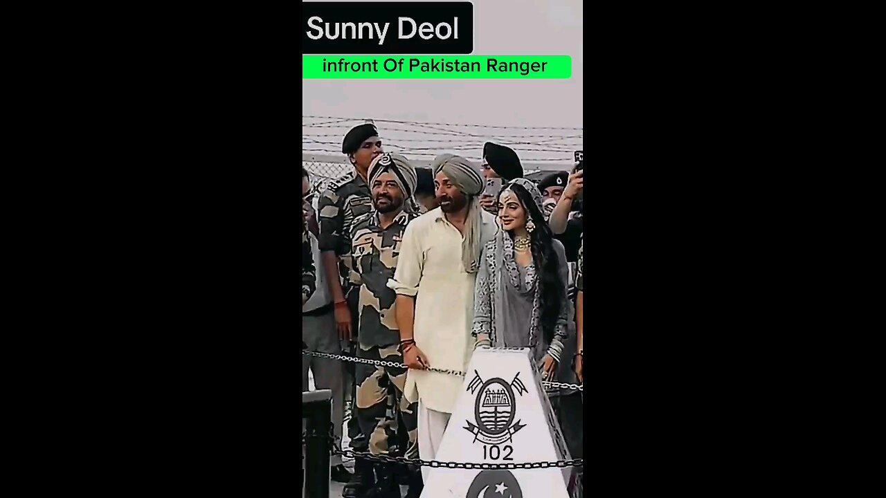 When Sunny Deol Face to face With Pakistan Ranger | #shorts #sunnydeol #pakistanrangers |Gadar 2