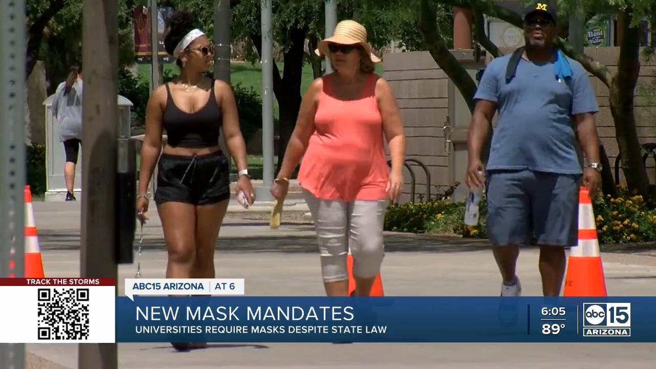 Arizona universities implement new mask mandates
