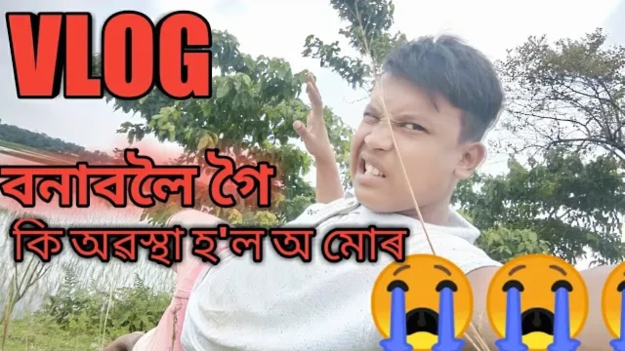 Video বনাবলৈ গৈ থকা অৱস্থাত কি হ'ল মোৰ।। village lifestyle vlog।। Assamese village lifestyle vlog/