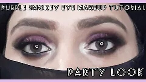 GRWM for this party look | purple smokey eye makeup look | step by step | by fiza farrukh