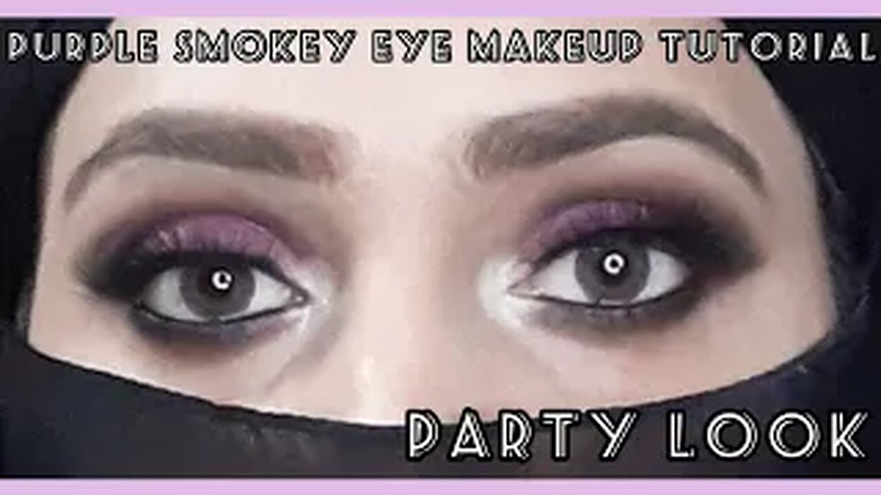 GRWM for this party look | purple smokey eye makeup look | step by step | by fiza farrukh