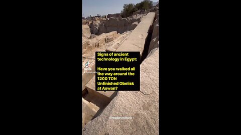 Signs of ancient technology in Egypt: WATCH this video as I walk around a 1200 TON obelisk!