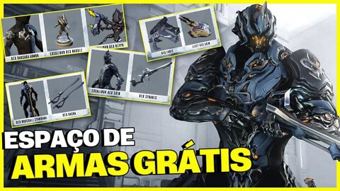 Warframe: Como GANHAR espaço de armas e skins GRÁTIS