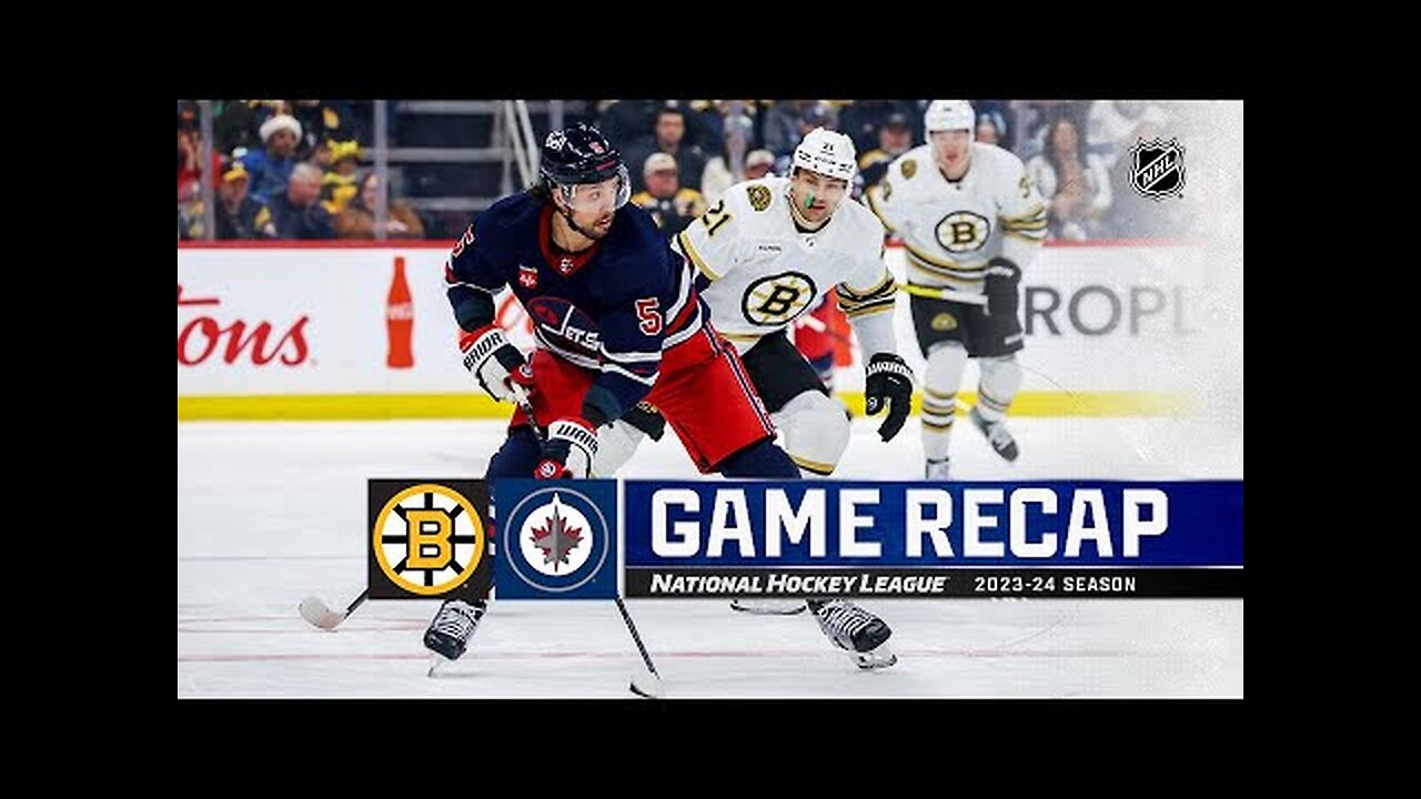 Bruins @ Jets 12/22 | NHL Highlights 2023 / Winnipeg Jets / World juniors 2024