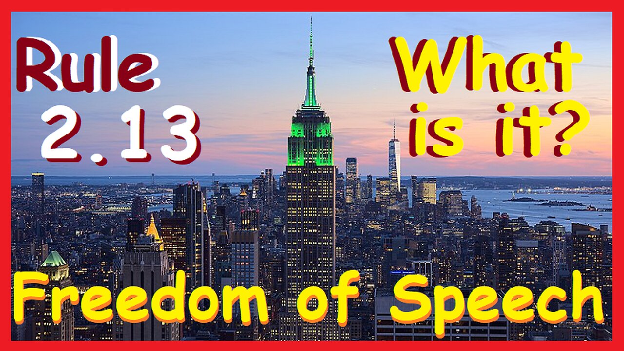 👉 Leave New York Now 👉 What is Rule 2.13 New York 👉FREEDOM OF SPEECH #Rule2.13 #NYC #NewYorkCity #NY